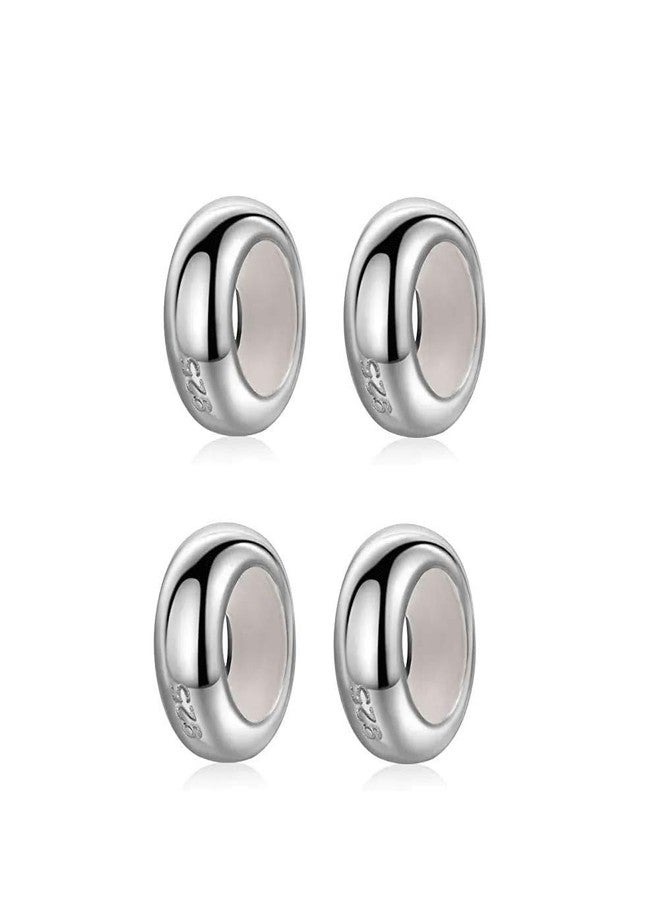 ARTCHARM .Sold 925 Sterling Silver Rubber Charm Stopper Spacer Bead for Charm Bracelets - Image 1